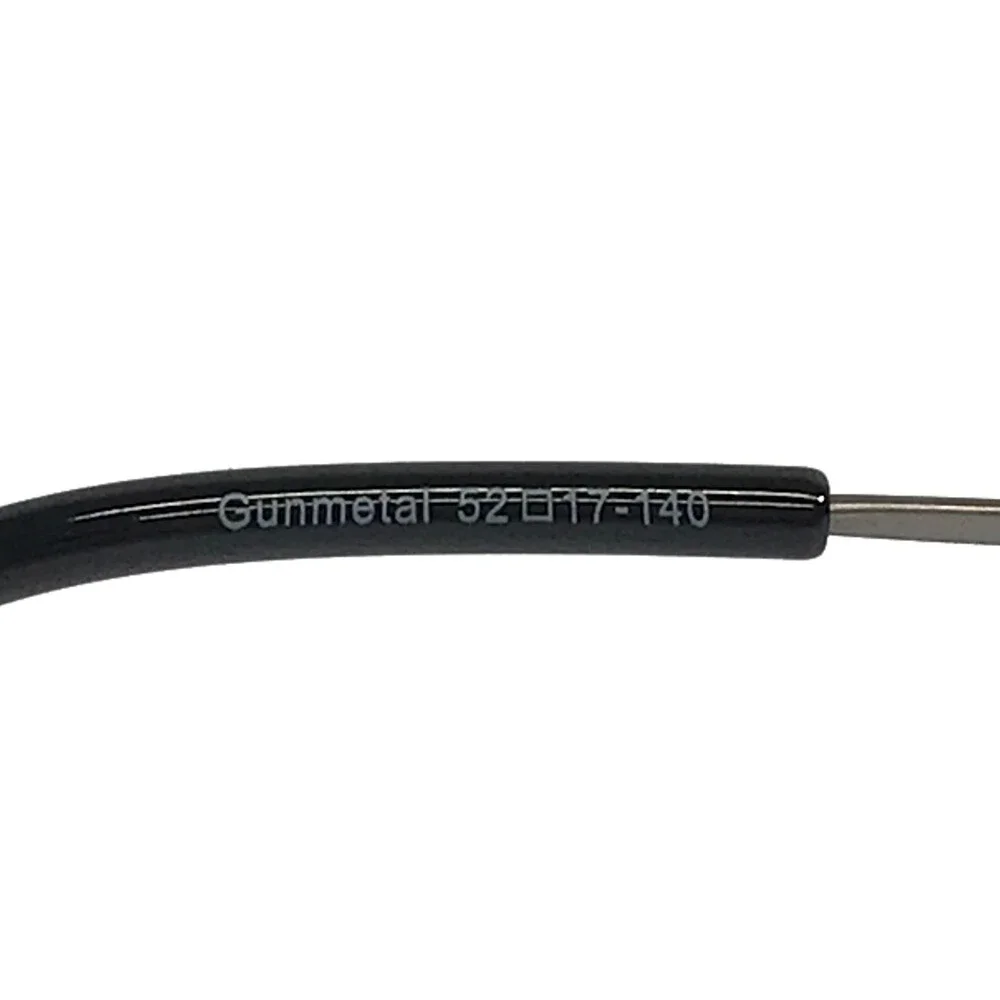 Flexure by Capri Eyeglasses Frames FX20 Gunmetal Half Rim Titanium 52-17-140